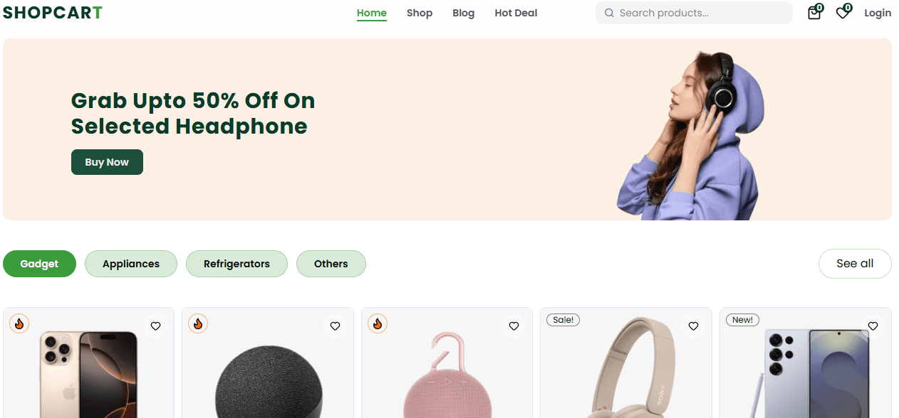 E-Commerce Platform with admin panel - Web Application by Nexo Tech IT