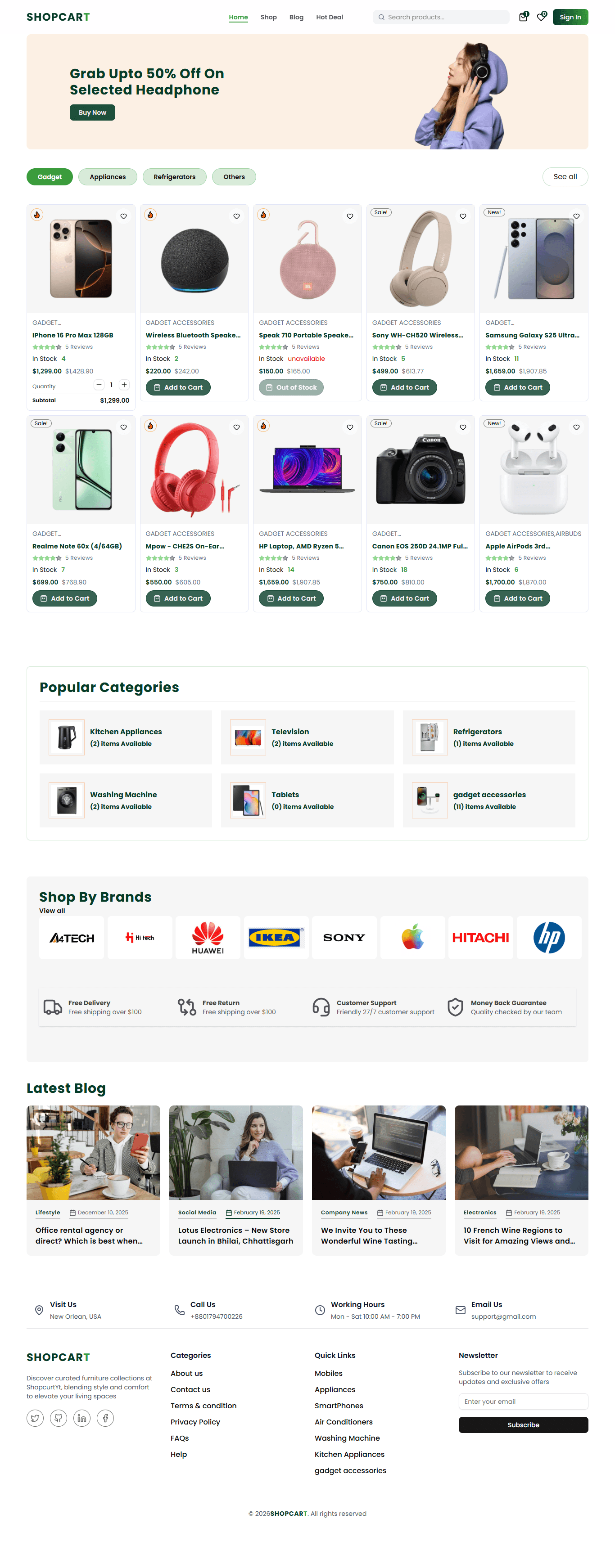 Powerful E-Commerce Shopping Platform